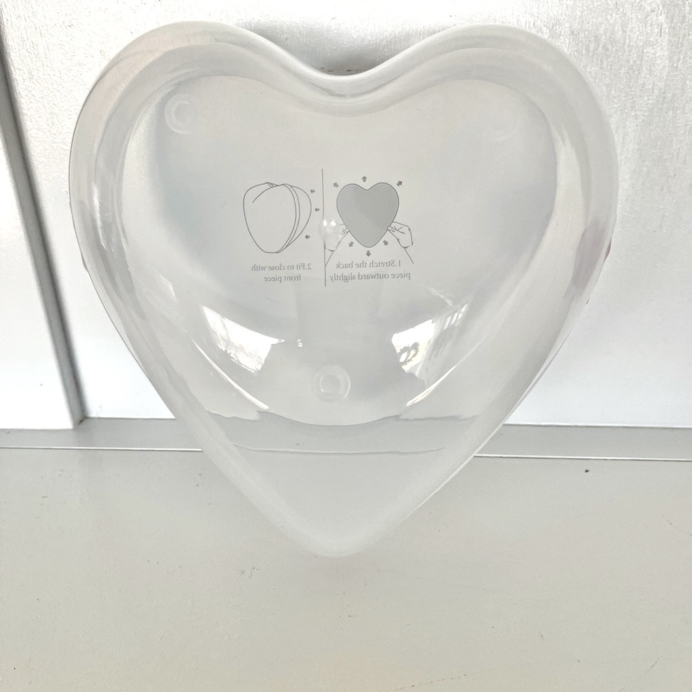 Fill My‎ Heart Container, Clear, 8".
